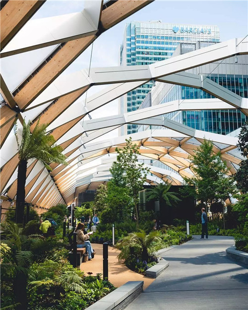 【世界园林】大伦敦屋顶花园Crossrail Place Roof Garden