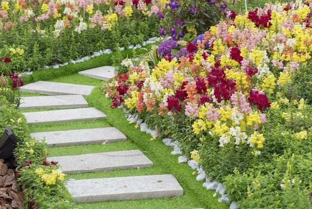 花园小径串联起花园中的各色植物和小品（附案例图片）